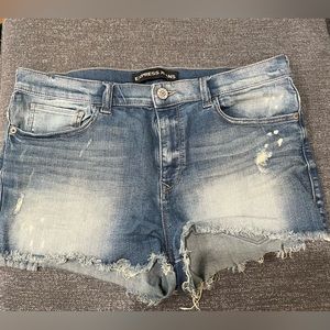 Express Distressed Shorts , size 14